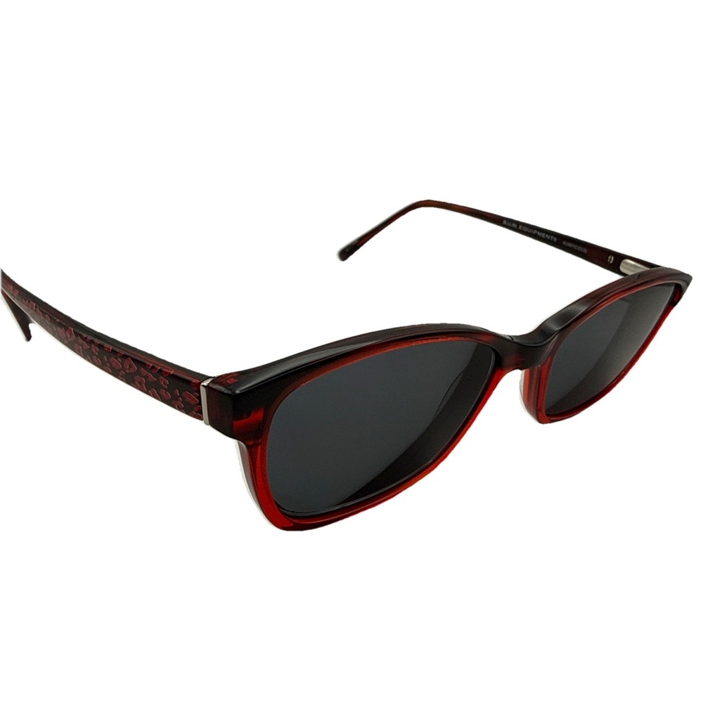 B.U.M. Equipment Brand Auspicious Model 52-16-135 Cherry Fade RED Frames GrayLen